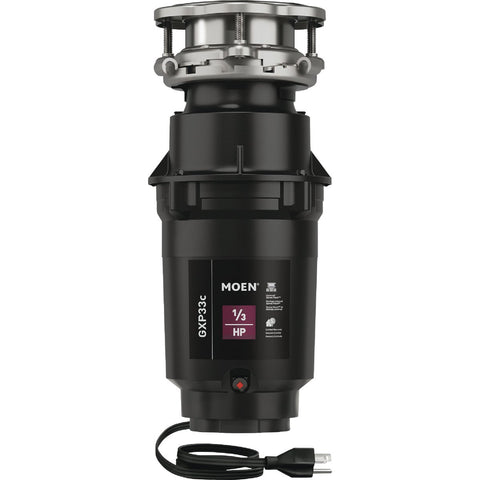 Moen 1/3 HP Galvanized Steel Garbage Disposer; Mfg #GXP33C