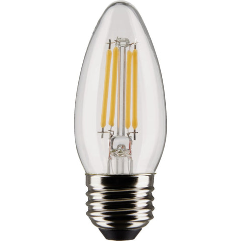 Satco Medium Base Traditional Look LED Decorative Light Bulb; Mfg #S21837
