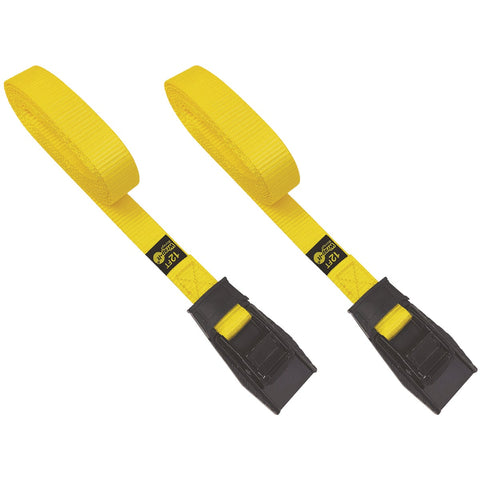 Wrap-It Storage Cam Straps 12 Ft. x 1 In.Yellow Cam Buckle Strap; Mfg #102-CS-12YE