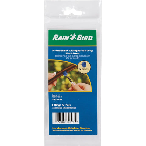 Rain Bird Button Dripper Emitter; Mfg #SW05-10PSX