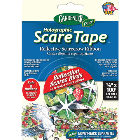 Gardeneer Holographic Scare Tape Bird Deterrent Tape; Mfg #HST-100CN