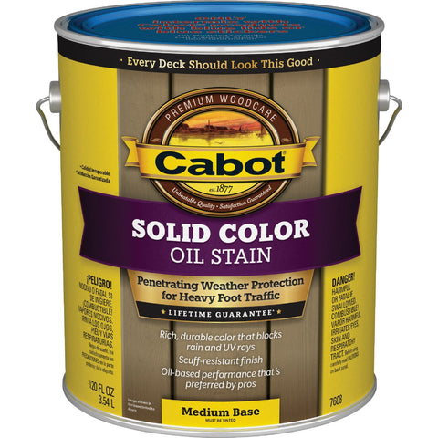 Cabot VOC Solid Color Oil Stain; Mfg #140.0007608.007