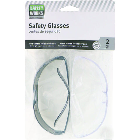 Safety Works Anti-Scratch Safety Glasses; Mfg #SW33001
