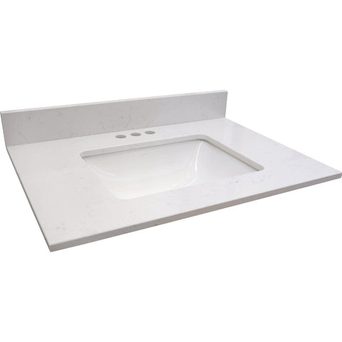 Bertch Oasis Vanity Top with Rectangular Bowl; Mfg #O-Q-JW-RPB3122
