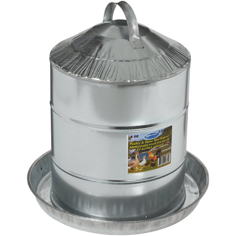 Farm-Tuff Galvanized Poultry Fountain; Mfg #5G