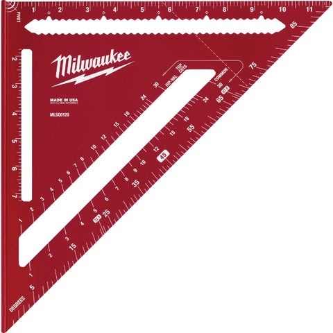 MILWAUKEE 12 In. Rafter Square; Mfg #MLSQ0120