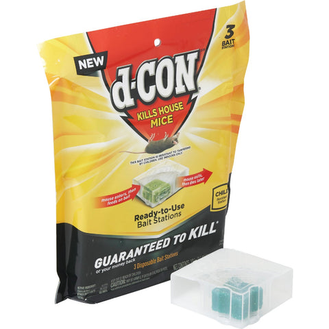D-Con Disposable Corner Fit Mouse Bait Station; Mfg #1920099427