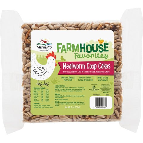 Manna Pro Farmhouse Favorites Mealworm Coop Cake; Mfg #1031368
