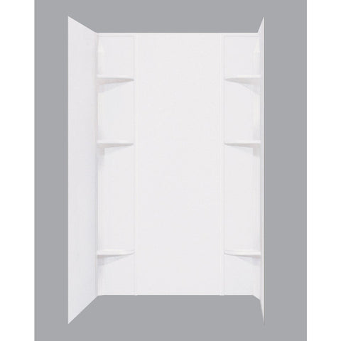 Mustee Durawall Model 260 Shower Wall Set; Mfg #260WHT