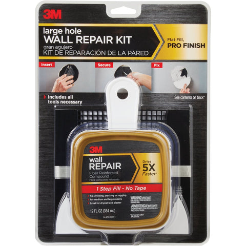 3M Large Hole Wall Repair Kit; Mfg #LHR-KIT