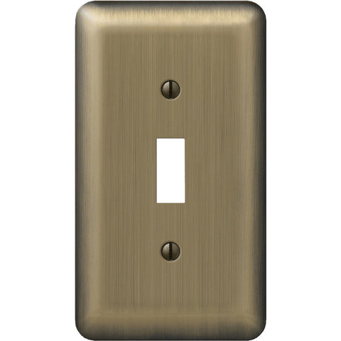 Amerelle Stamped Steel Switch Wall Plate; Mfg #154T