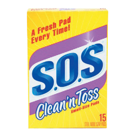 S.O.S. Clean 'n Toss Scouring Pad; Mfg #91011