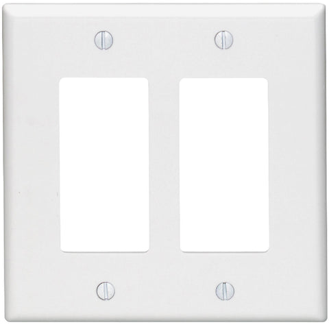 Leviton Mid-Way Decorator Wall Plate; Mfg #002-80609W