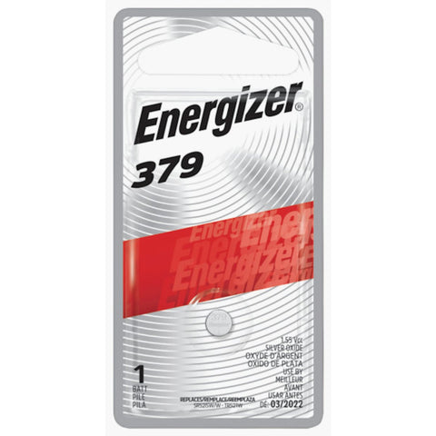 Energizer 379 Silver Oxide Button Cell Battery; Mfg #379BPZ