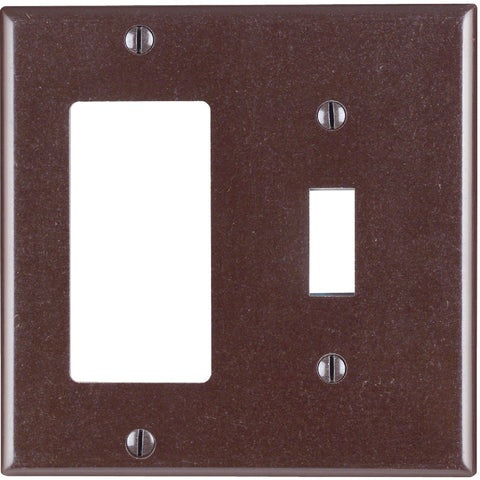 Leviton Decora Combination Wall Plate; Mfg #002-80405-000