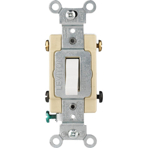 Leviton Grounded Quiet 4-Way Switch; Mfg #S02-CS415-2WS