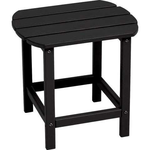 Outdoor Expressions HDPE Outdoor Side Table; Mfg #EY8002BK