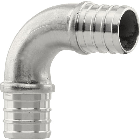 Plumbeeze Stainless Steel PEX Elbow; Mfg #PE-PS-E07