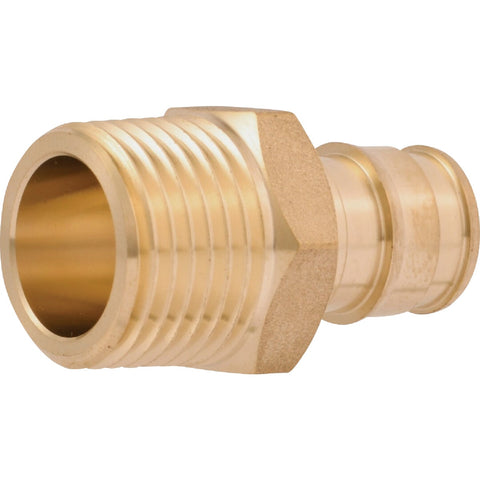 SharkBite Brass MNPT PEX-A Adapter; Mfg #UAB120LFA