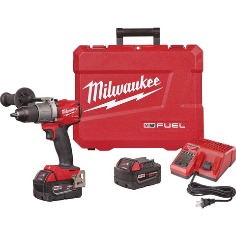 Milwaukee M18 FUEL XC Lithium-Ion Brushless Cordless Drill Kit; Mfg #2903-22
