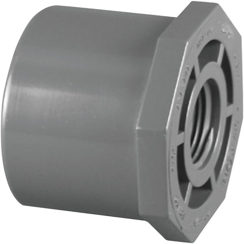 Charlotte Pipe SPGxFIP Reducing PVC Bushing; Mfg #PVC 08108  4600HA