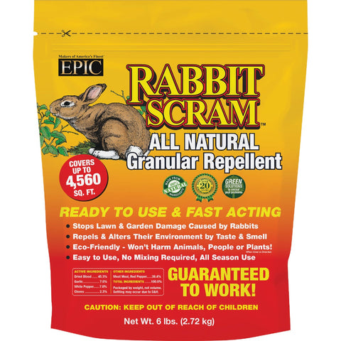 Rabbit Scram Organic Rabbit Repellent; Mfg #11060