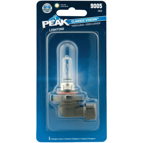PEAK Classic Vision Halogen Automotive Bulb; Mfg #9005-BPP