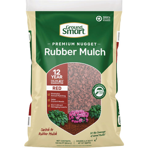 GroundSmart Rubber Mulch; Mfg #GSNG08RD72