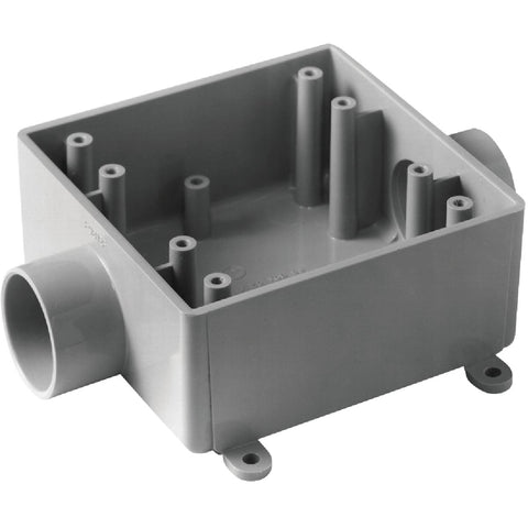 Carlon Rigid Non-Metallic Through Termination Wall Box; Mfg #E9812ECTN