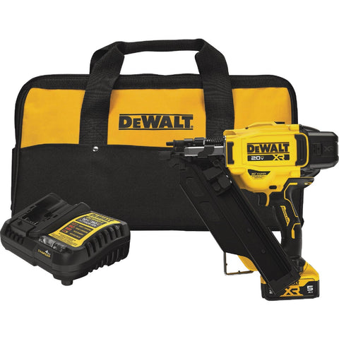 DEWALT 20V MAX XR Brushless 30 Degree Cordless Framing Nailer Kit; Mfg #DCN930P1