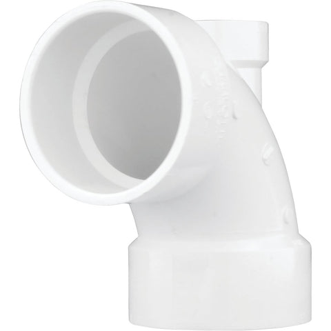 Charlotte Pipe 90 Deg. Lowheel Inlet PVC Elbow; Mfg #PVC 00303  0600HA