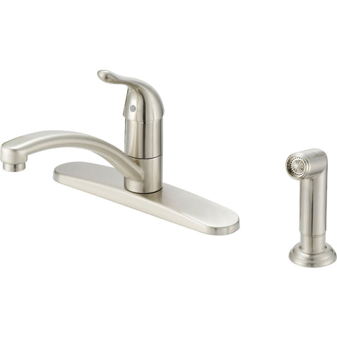 Home Impressions Single Handle Kitchen Faucet with Side Spray; Mfg #FS6A0242NP-JPA1