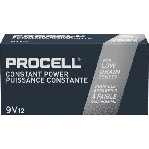 Duracell ProCell 9V Alkaline Battery; Mfg #PC1604