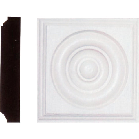House of Fara MDF Rosette; Mfg #R45MDF