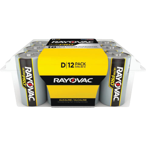 Rayovac UltraPro D Alkaline Battery; Mfg #ALD-12PPJ