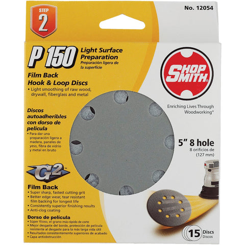 Gator 5 In. Hook & Loop Vented Sanding Disc; Mfg #9024