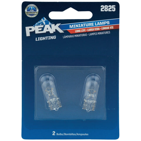 PEAK Mini Automotive Bulb; Mfg #2825LL-BPP