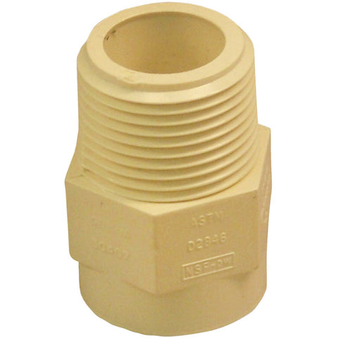Charlotte Pipe Male Thread to CPVC Adapter; Mfg #CTS 02109C 0800HA