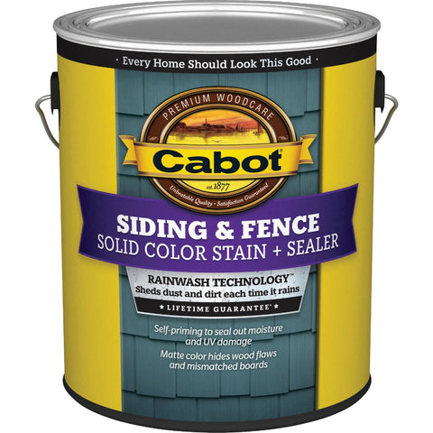 Cabot Siding & Fence Exterior Stain + Sealer; Mfg #140.0000808.007
