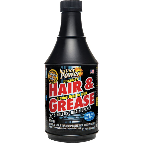 Instant Power Hair & Grease Single Use Drain Opener & Cleaner; Mfg #1971