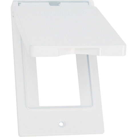 Southwire Weatherproof GFCI Box Cover; Mfg #WCV1GFIW-UPC