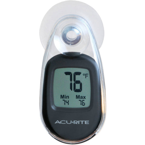 Acu-Rite Suction-Cup Window Indoor & Outdoor Thermometer; Mfg #00318A2