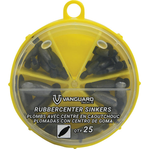 Vanguard 26-Piece Rubber Center Sinker Kit; Mfg #VRBCSS-25