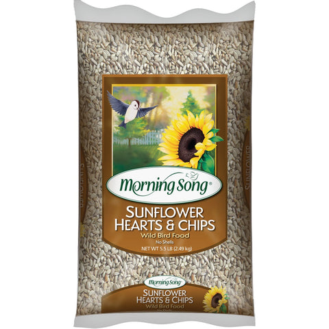 Morning Song Sunflower Hearts & Chips Wild Bird Seed; Mfg #11979