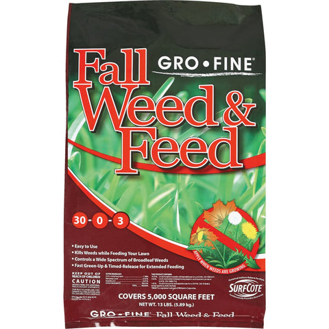 Gro-Fine Winterizer Fall Weed & Feed Fertilizer; Mfg #GF23300