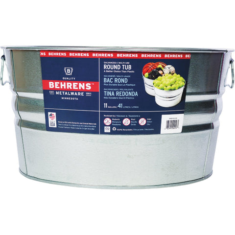Behrens Galvanized Utility Tub; Mfg #1GS