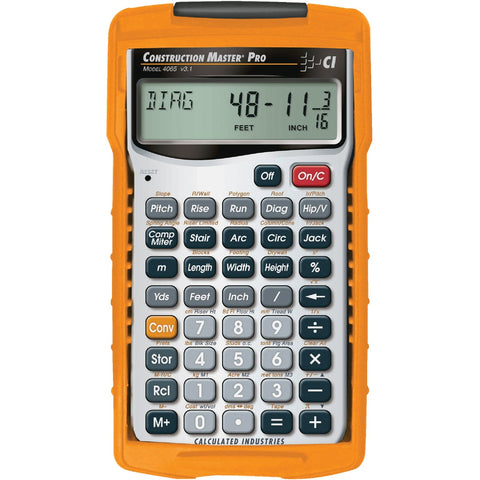 Calculated Industries Construction Master Pro Project Calculator; Mfg #4065