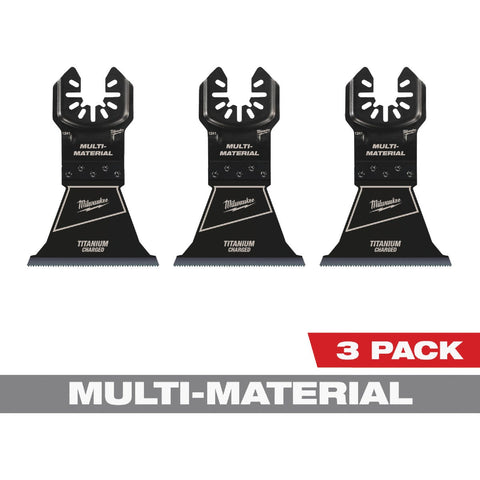 Milwaukee OPEN-LOK Titanium Charged Bi-Metal Multi-Material Oscillating Blade; Mfg #49-25-1243