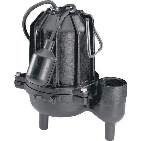 Wayne Cast Iron Sewage Ejector Pump w/Piggyback Tether Switch; Mfg #WCS50T