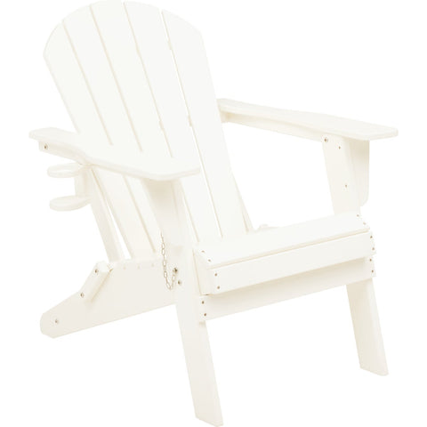 Outdoor Expressions High Density Polyethylene Adirondack Chair; Mfg #EY8001WH